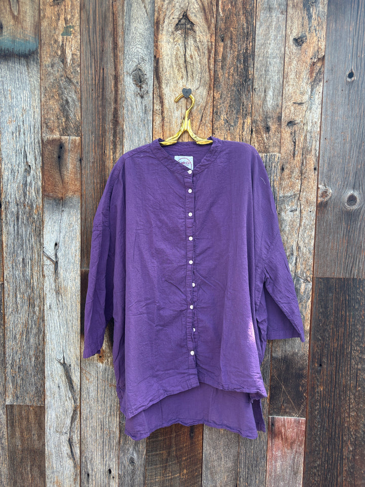 Auntie Oti Square Tunic Aubergine O/S