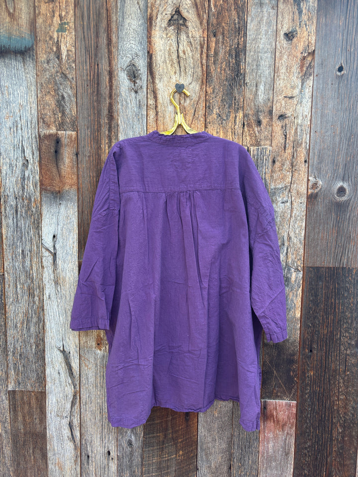 Auntie Oti Square Tunic Aubergine O/S