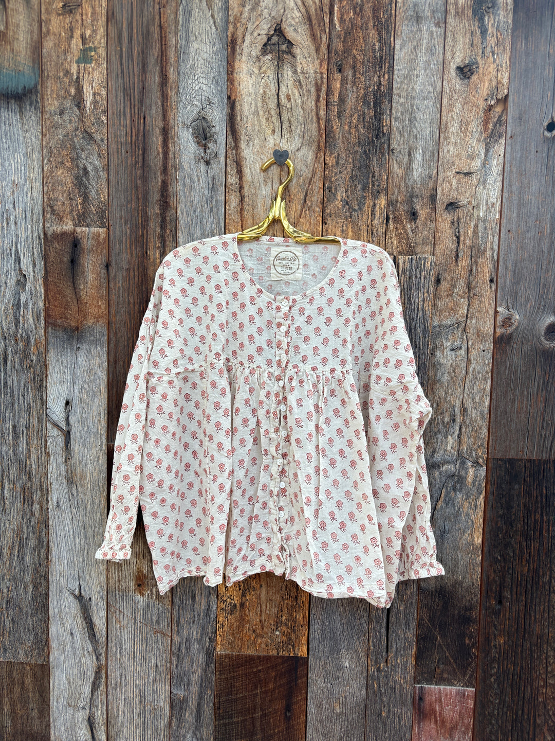 Auntie Oti Puffy Blouse Posey O/S
