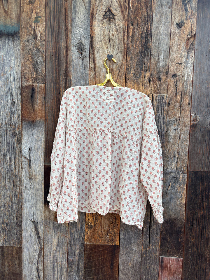 Auntie Oti Puffy Blouse Posey O/S