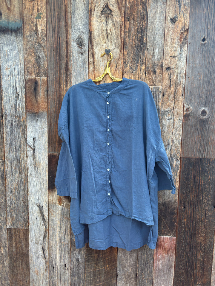 Auntie Oti Square Tunic Steel O/S