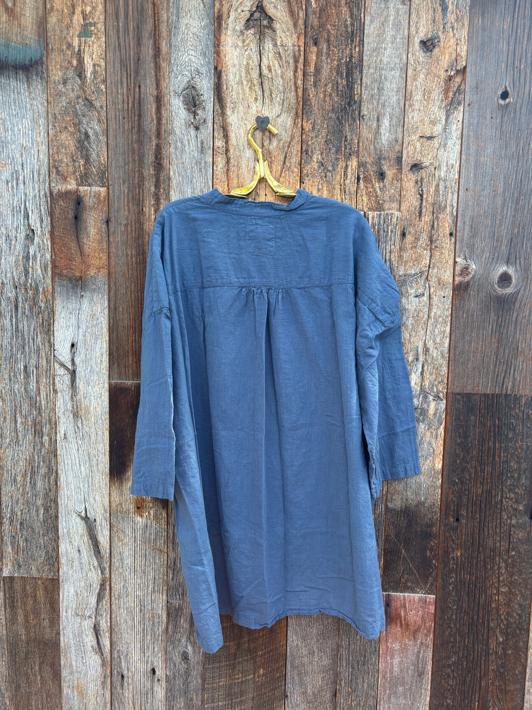Auntie Oti Square Tunic Steel O/S