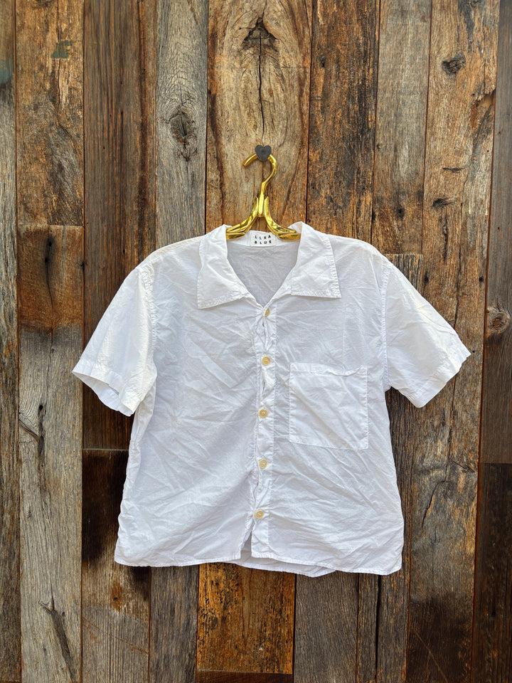 Llea Blue Casey Cotton White