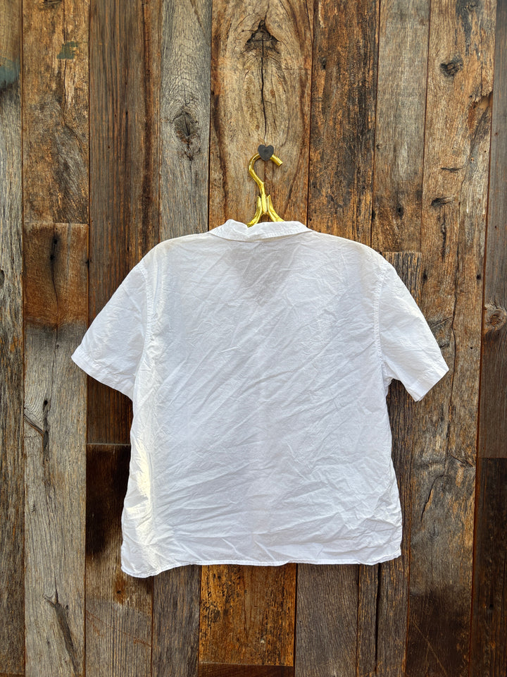 Llea Blue Casey Cotton White