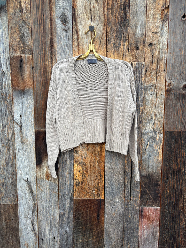 Wooden Ships Jac Cropped Cardi Khaki