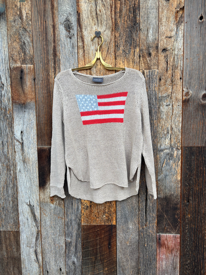Wooden Ships Flag Crew Cotton Khaki