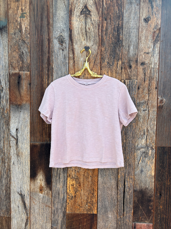 It Is Well Cropped Tee Dusty Pink