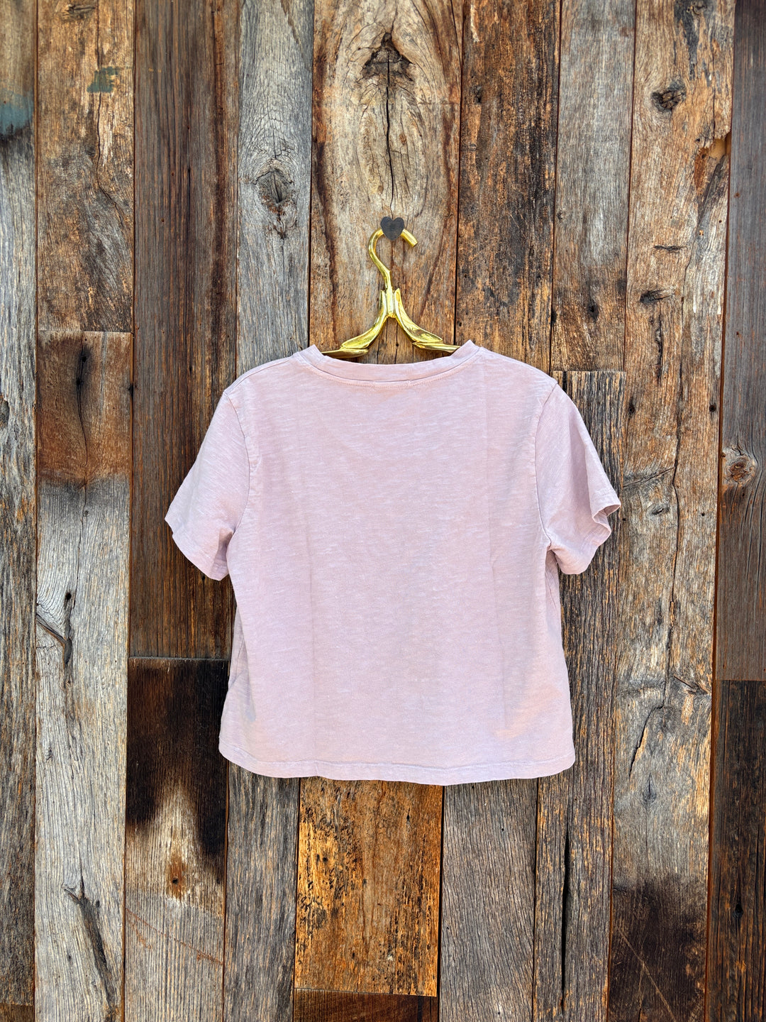It Is Well Cropped Tee Dusty Pink
