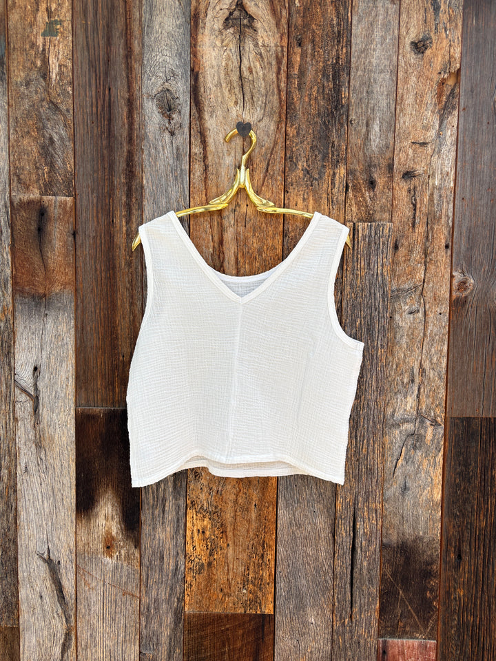 It Is Well Reversible Gauze Tank Salt