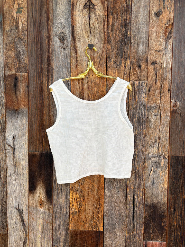 It Is Well Reversible Gauze Tank Salt