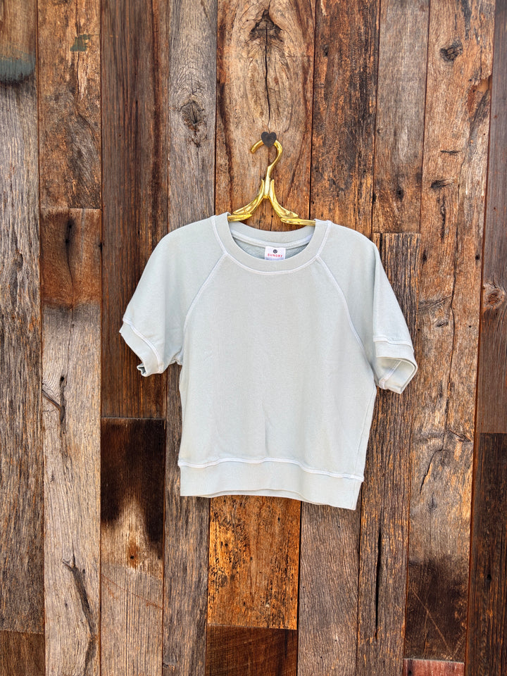 Sundry Short Sleeve Raglan Sweatshirt Dusty Sky