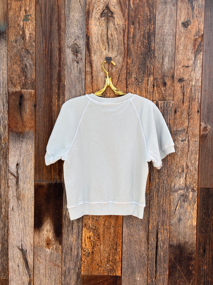 Sundry Short Sleeve Raglan Sweatshirt Dusty Sky