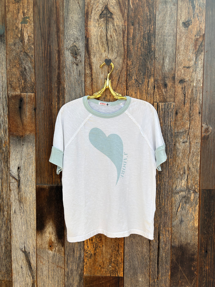 Sundry Jadore Boyfriend T Optic White