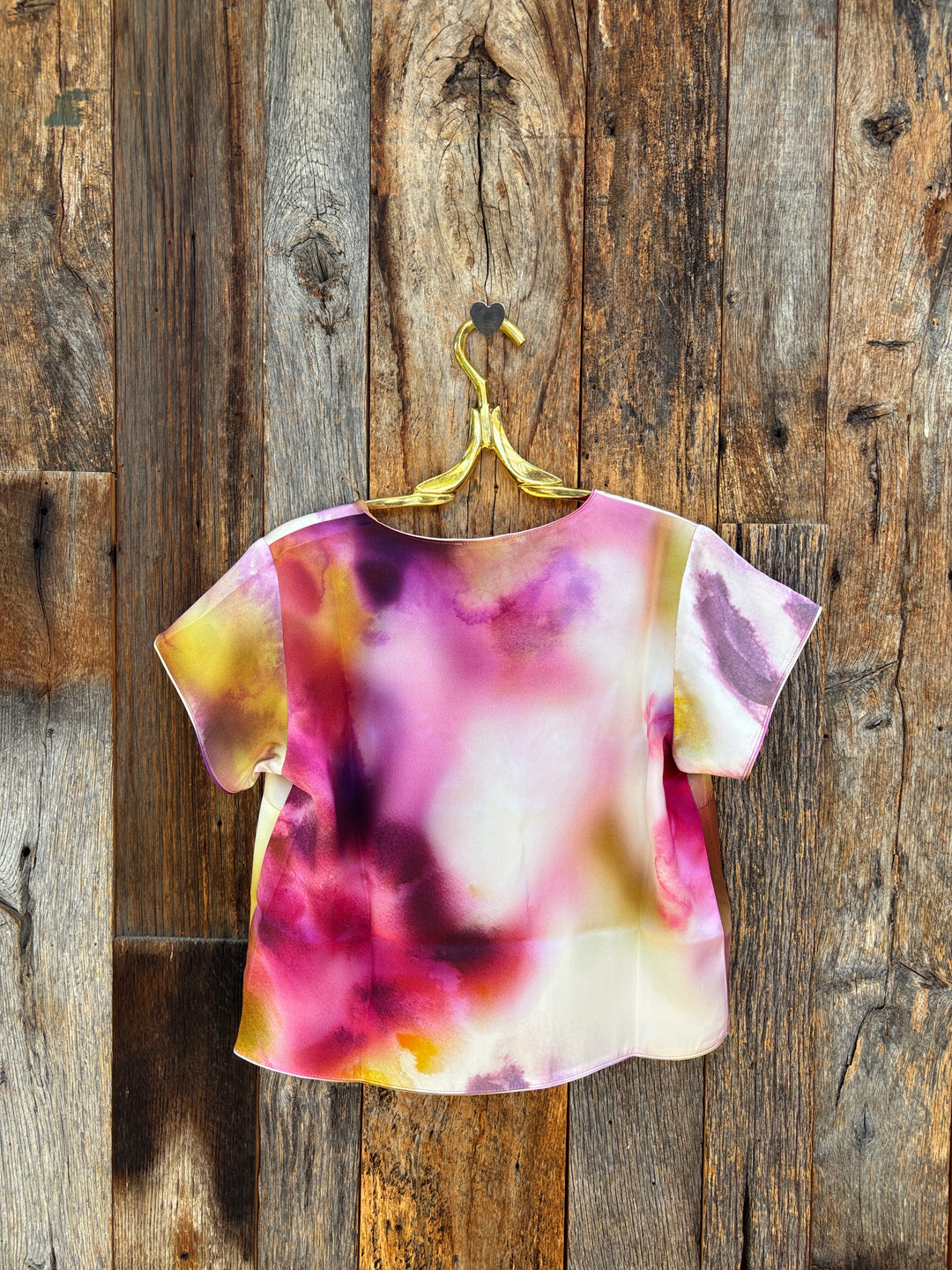 Isabella V 100% Italian Dyed Silk Erin Drawstring Top
