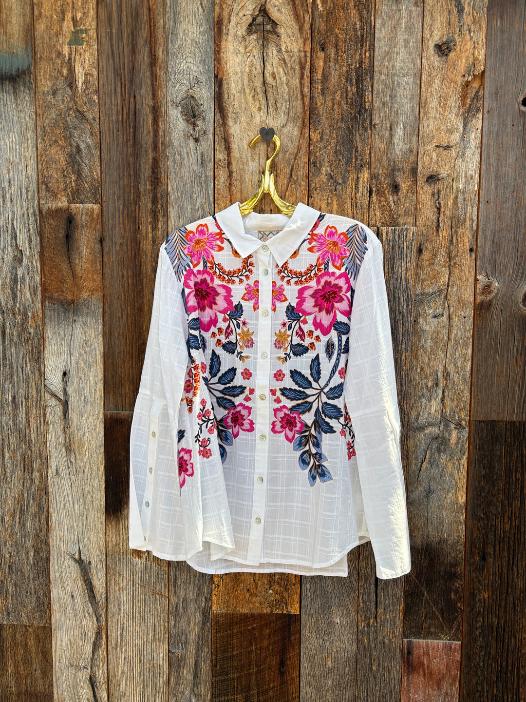 Johnny Was Button Detail Shirt Librelle