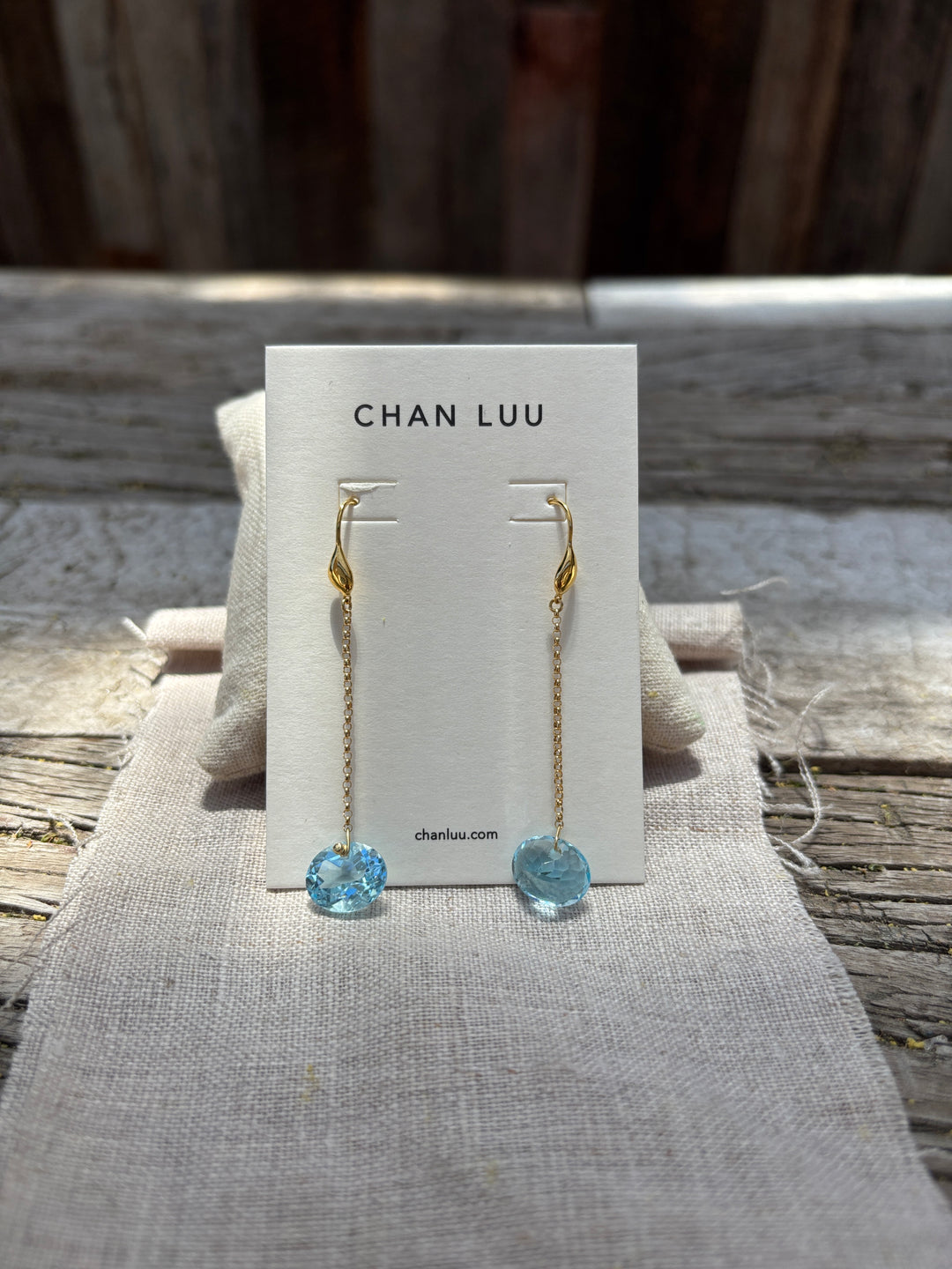 Chan Luu Blue Topaz Earrings EG-6021