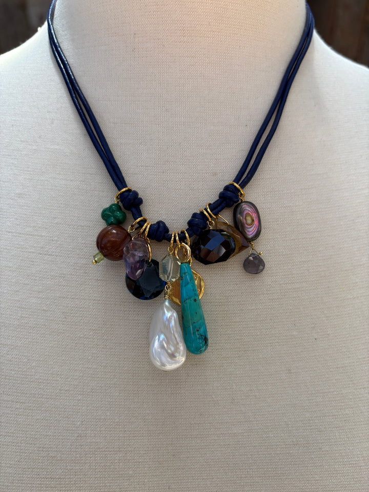Chan Luu Blue Necklace NGZ-15691LQ