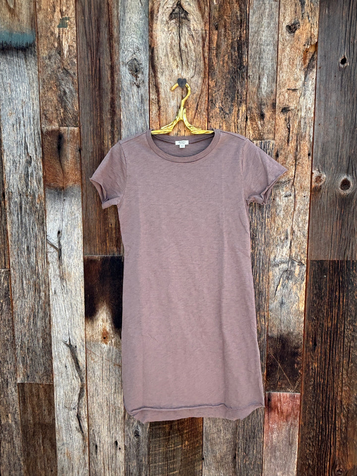 Dylan Tee Shirt Dress Soft Brown