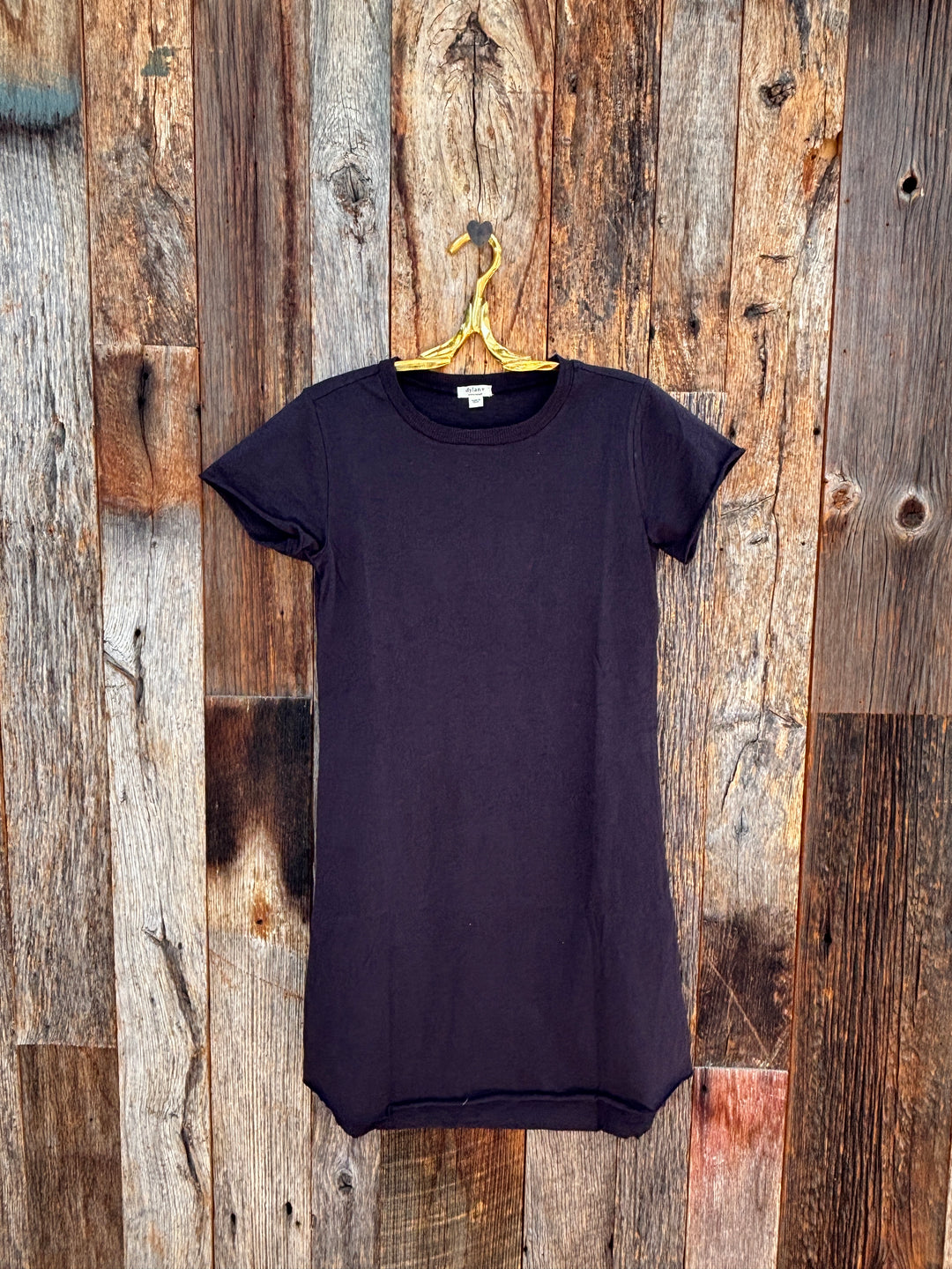 Dylan Tee Shirt Dress Washed Black