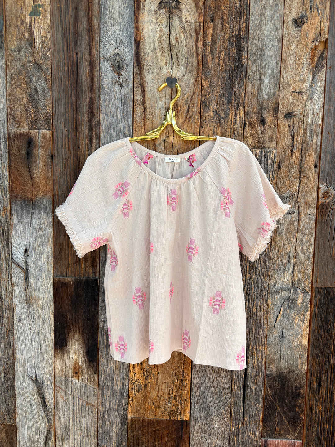 Dylan Maya Raglan Top Natural