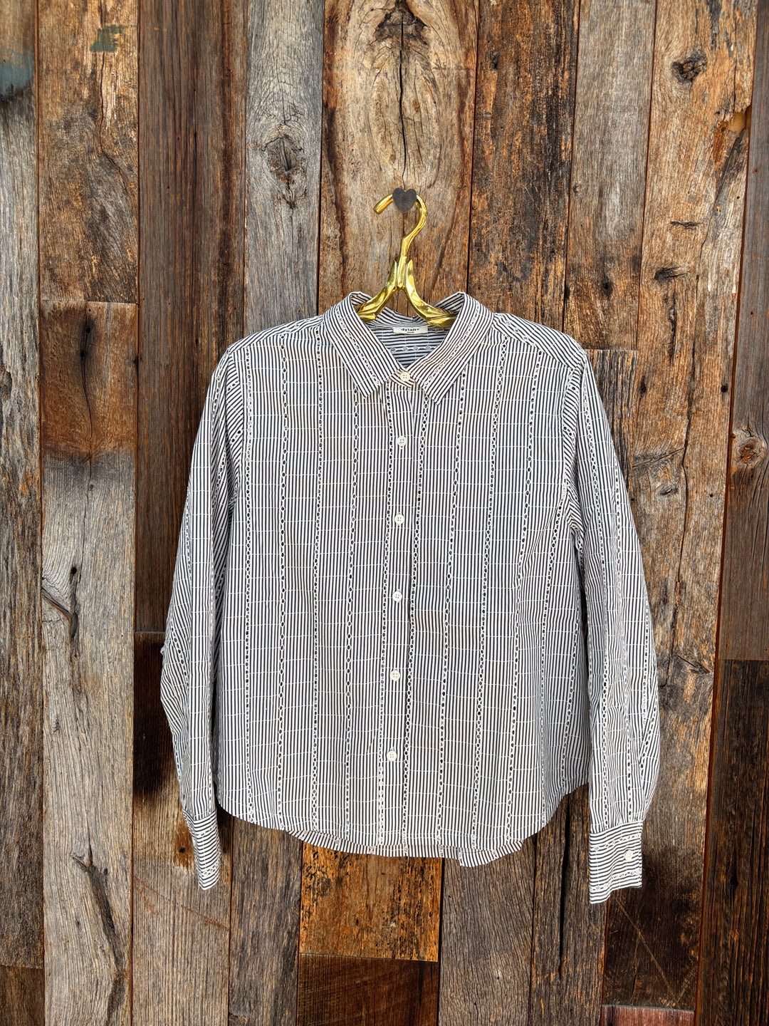 Dylan Mara Button Top Blue/White