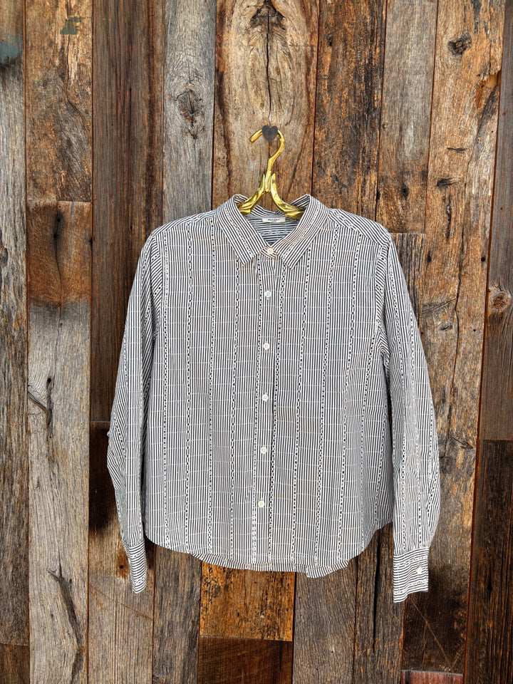 Dylan Mara Button Top Blue/White