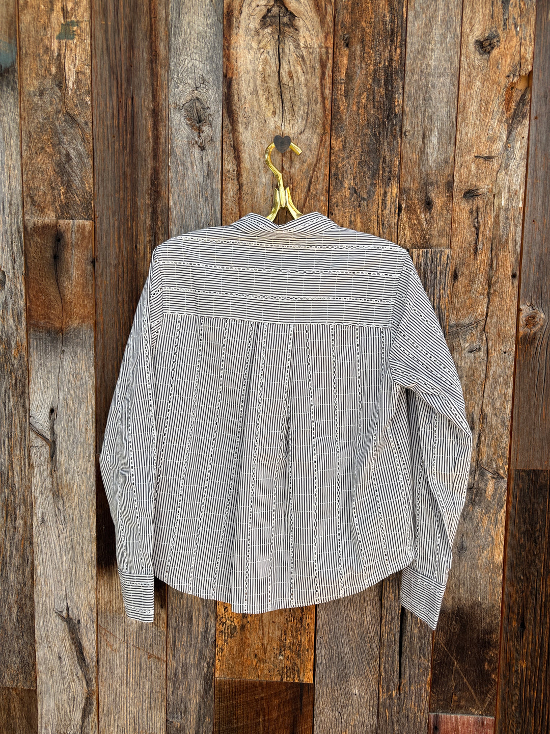 Dylan Mara Button Top Blue/White