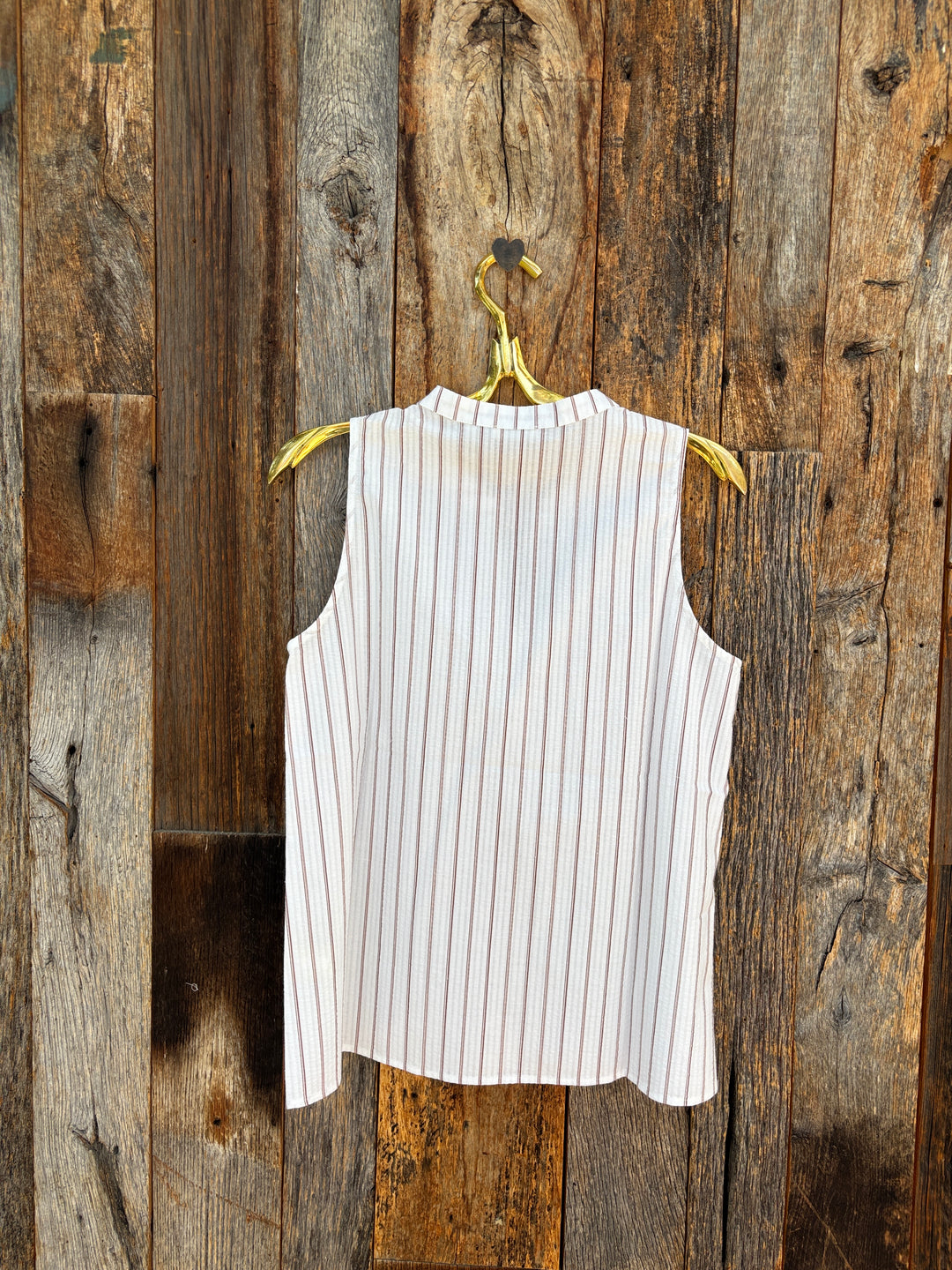 Dylan Miller A-Line Top White/Brown