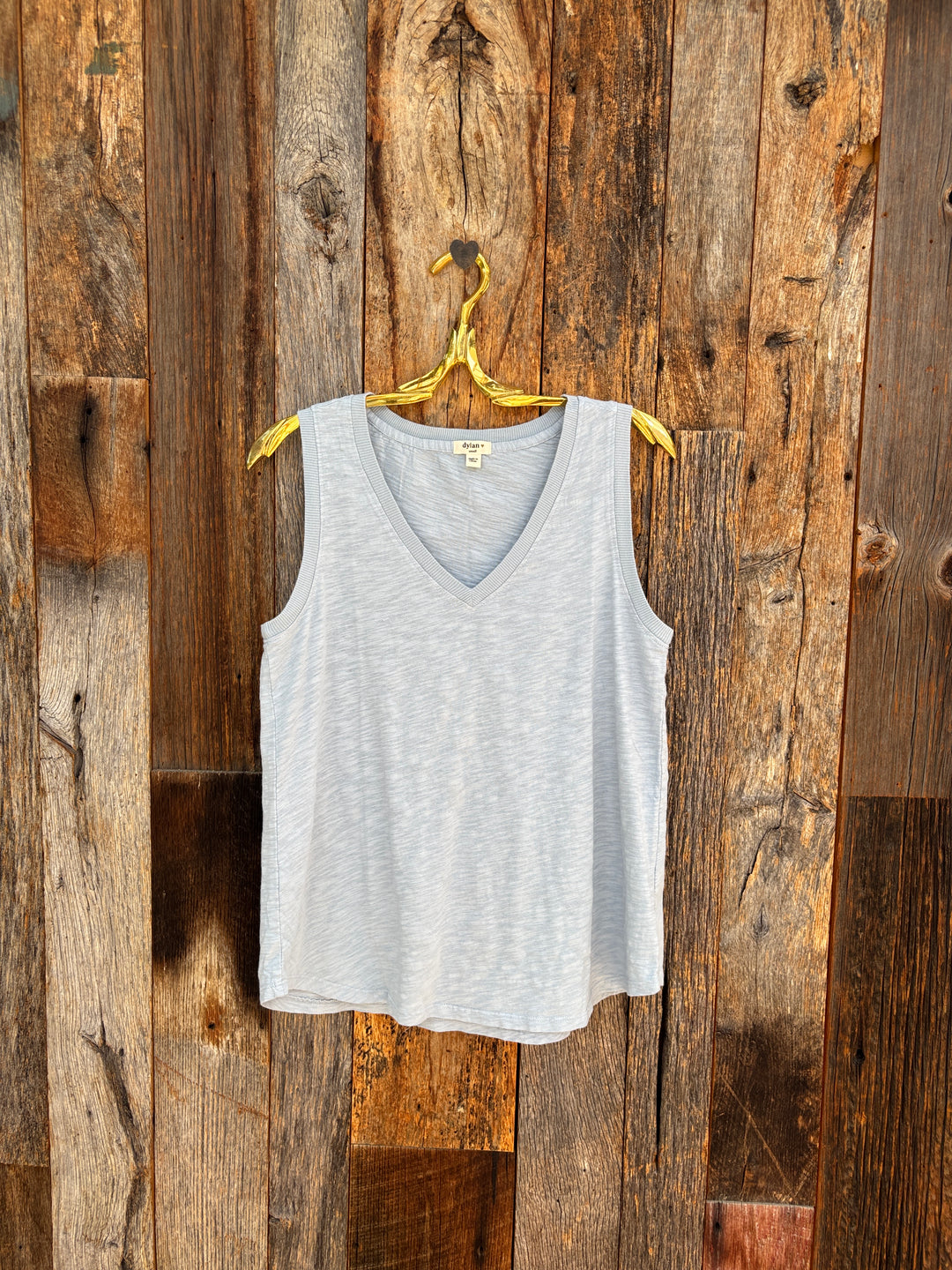 Dylan Deep V Sleeveless Top Fresh Blue