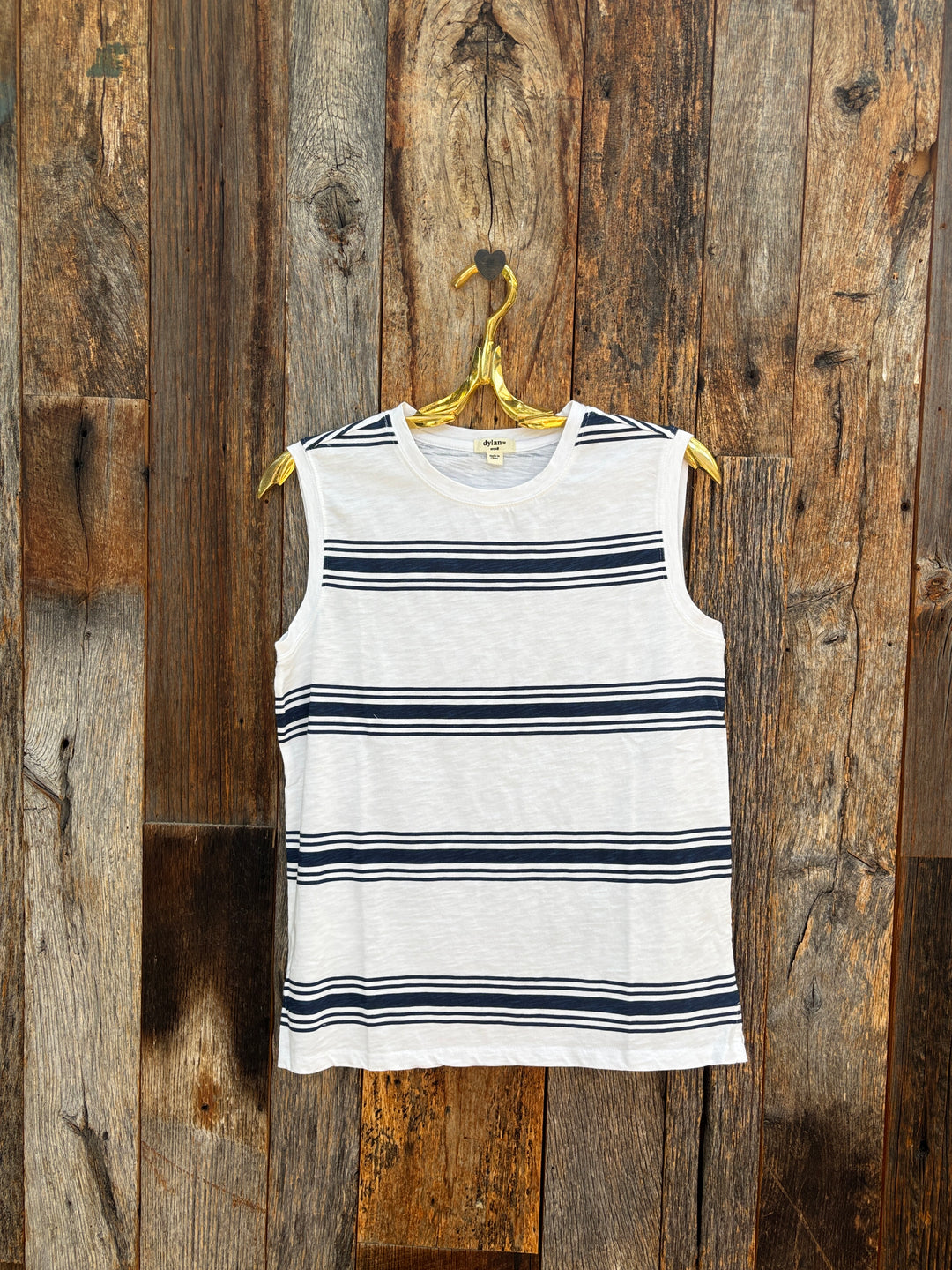 Dylan Modern Crew Tank White/Navy