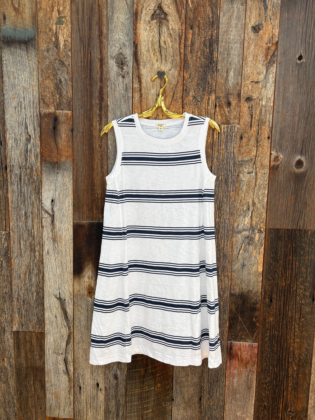 Dylan Kelly Stripe Dress White/Navy