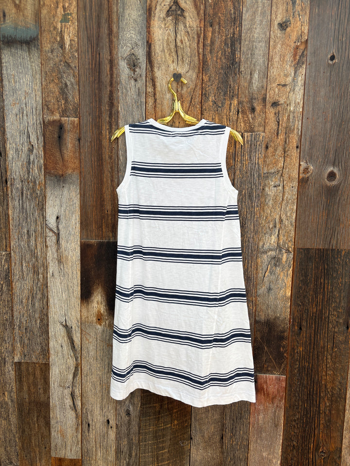 Dylan Kelly Stripe Dress White/Navy