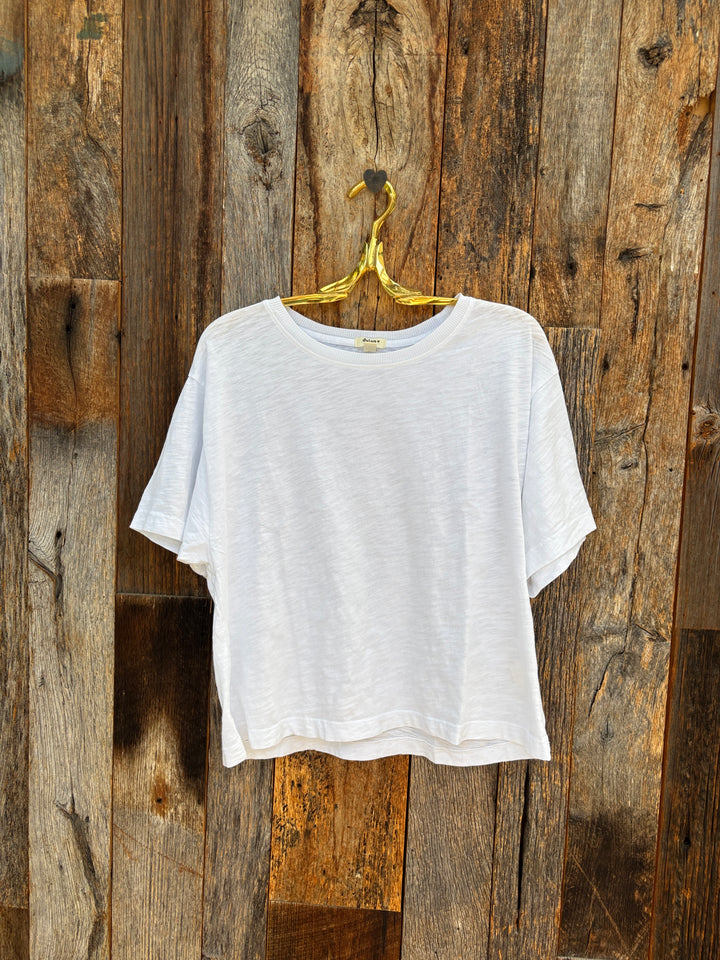 Dylan Loose Crew Tee White