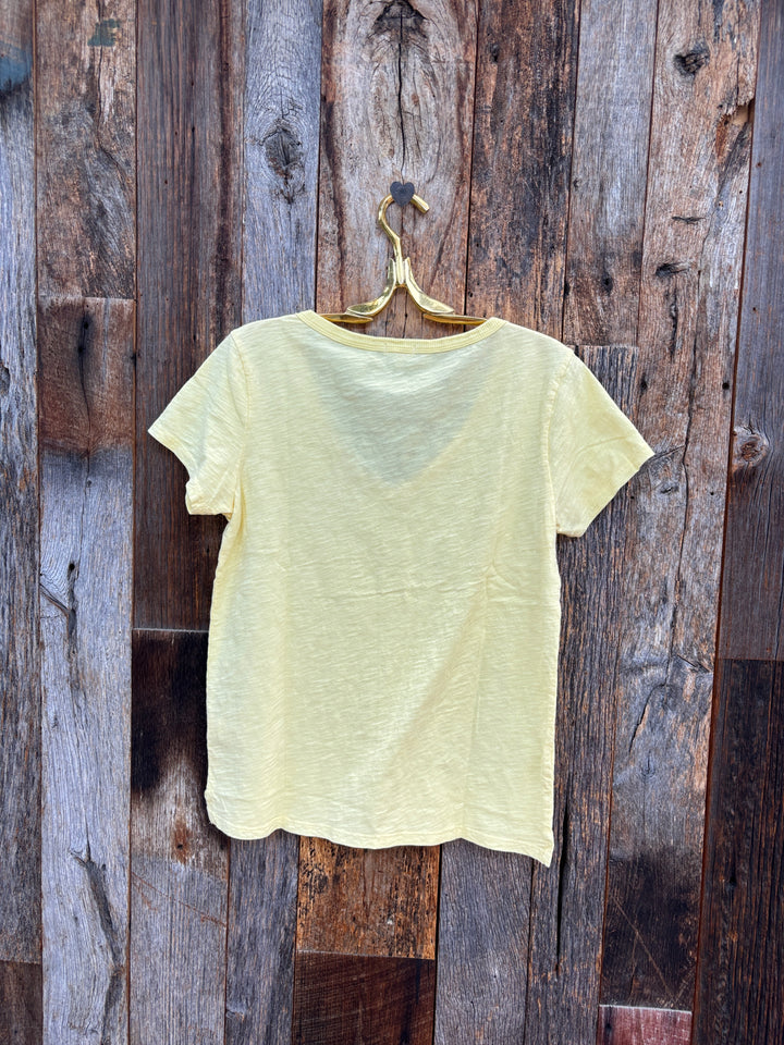 Dylan S/S Deep V-Tee Butter