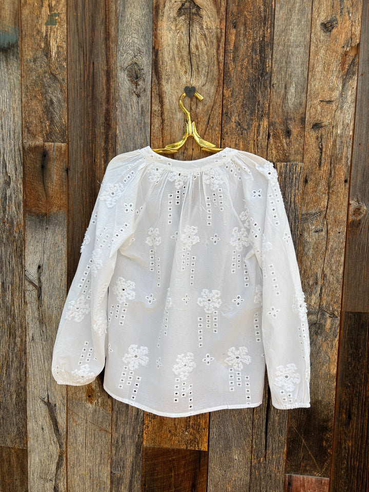 Dylan Shay L/S Top White