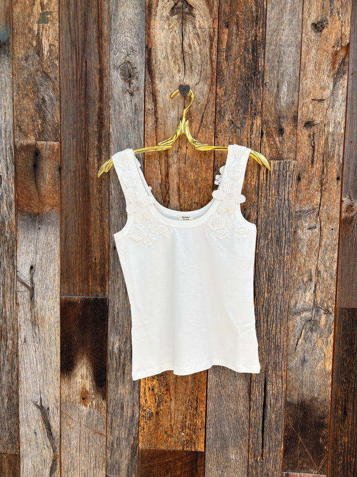 Dylan Tasha Knit Top Vintage White