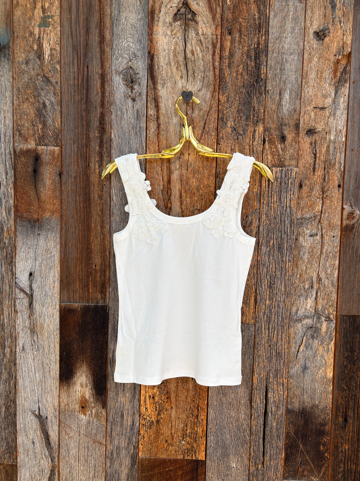 Dylan Tasha Knit Top Vintage White
