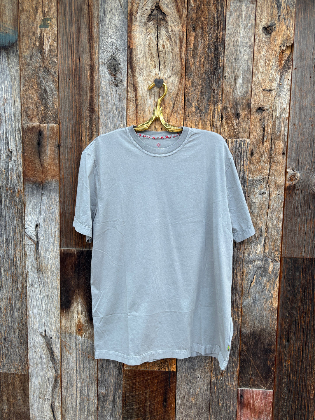 True Grit S/S Basic Crew Neck Fog