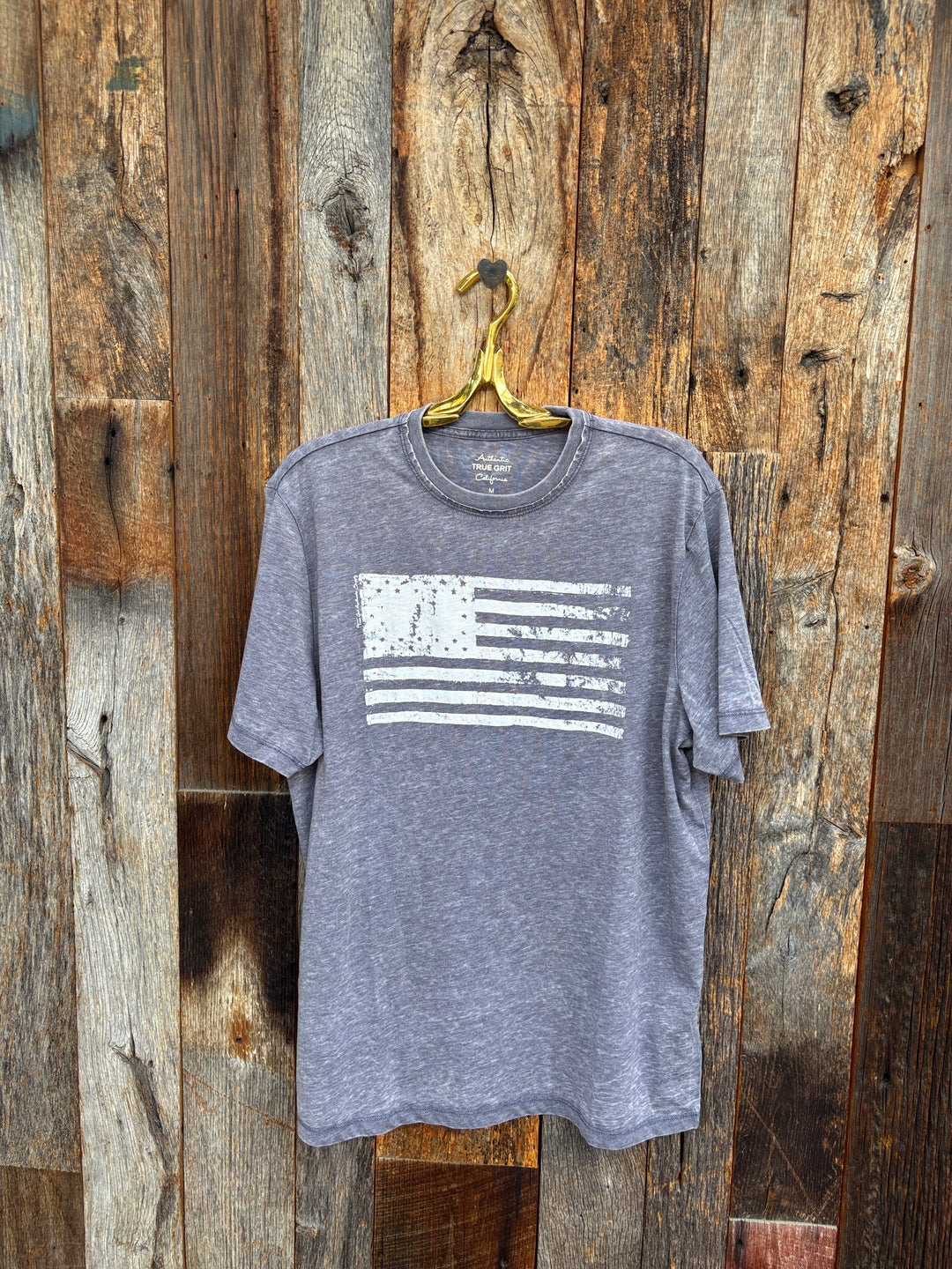 True Grit S/S Raw Edge Crew - Navy