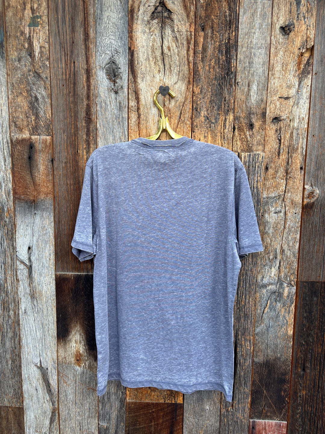 True Grit S/S Raw Edge Crew - Navy
