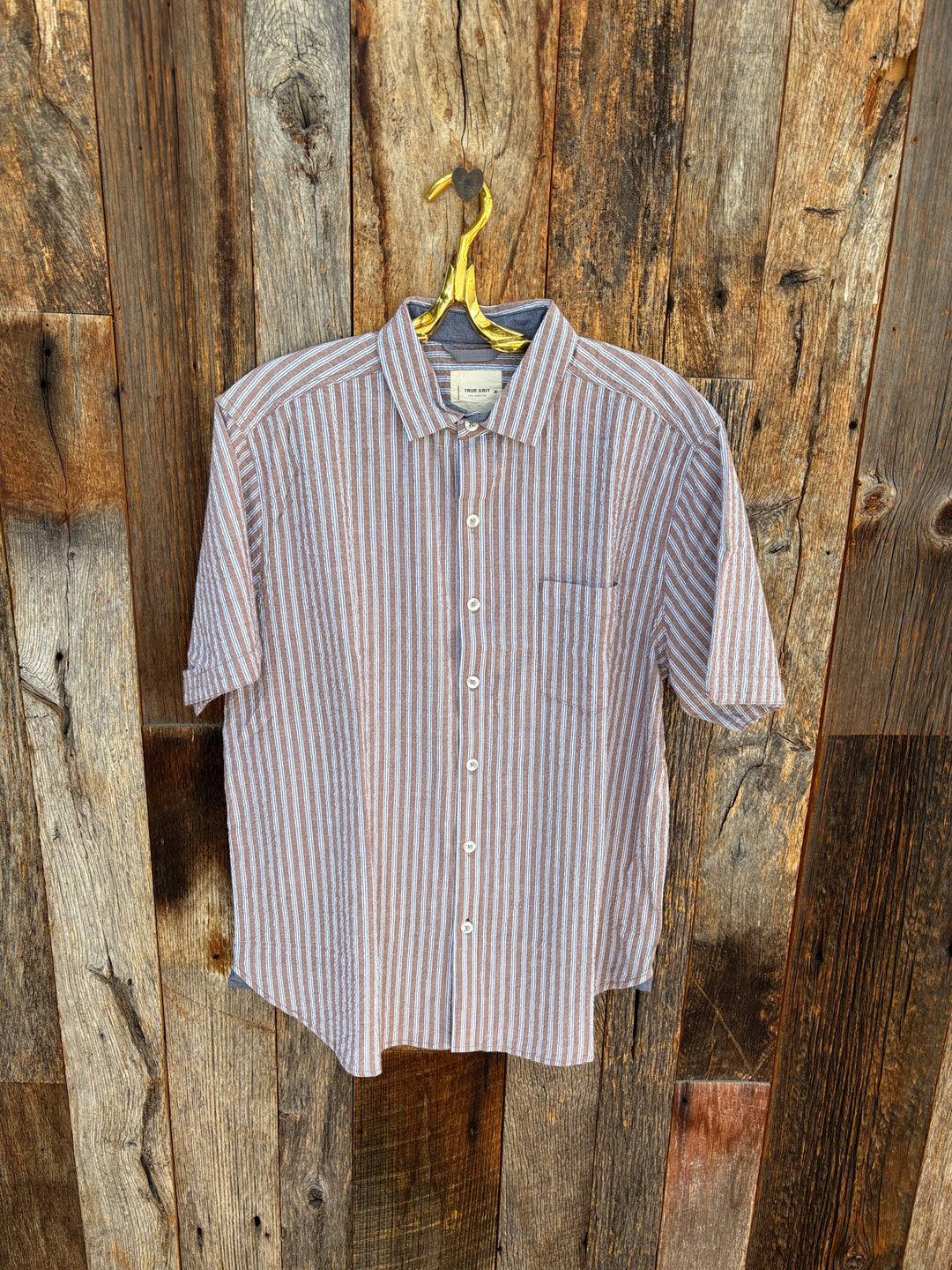 True Grit S/S 1 Pocket Shirt- Soft Brown