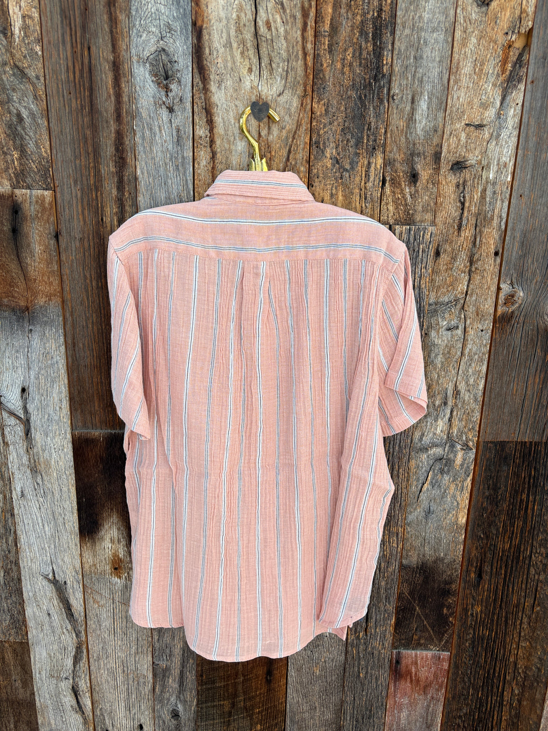 True Grit S/S 1 Pocket Shirt- Coral