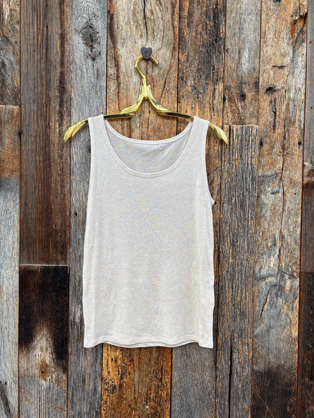 Paper Label Sana Sheer Tank Oatmeal