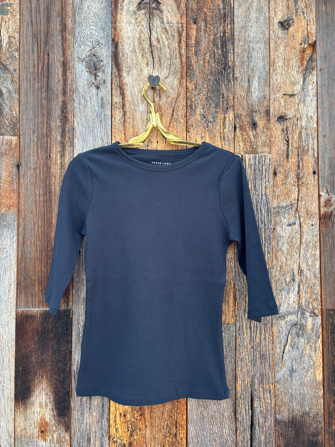 Paper Label Akari Crew Neck Midnight Blue