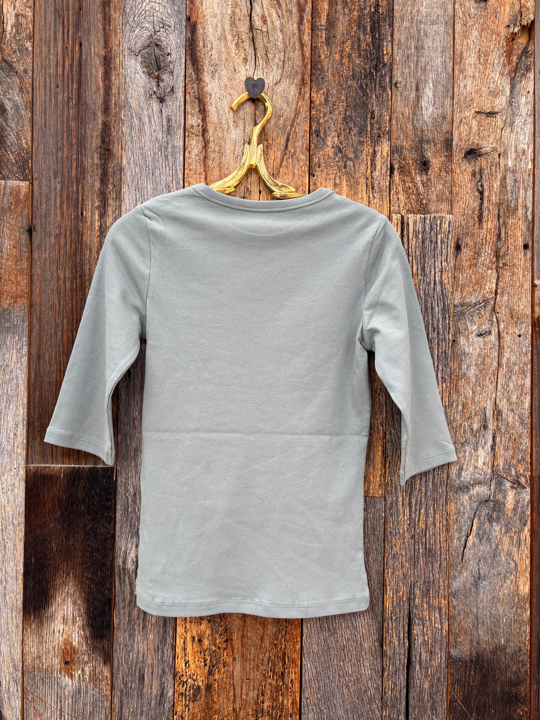 Paper Label Akari Crew Neck Iceberg Green