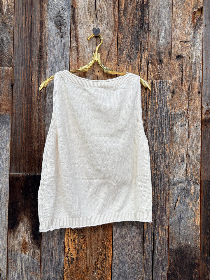Paper Label Eunice Tank Gardenia