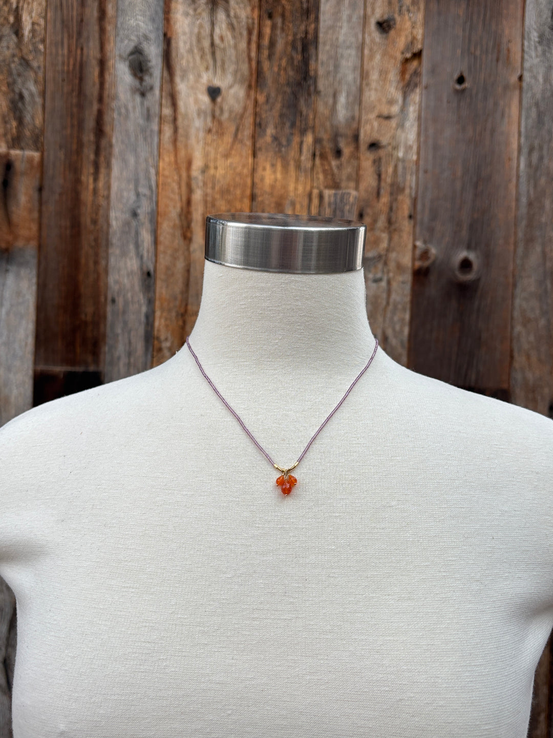 Debbie Fisher MIA57/pink seed/carnelian