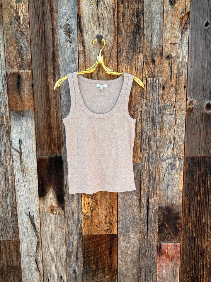Z Supply Rowe Scoop Tank - Heather Ash