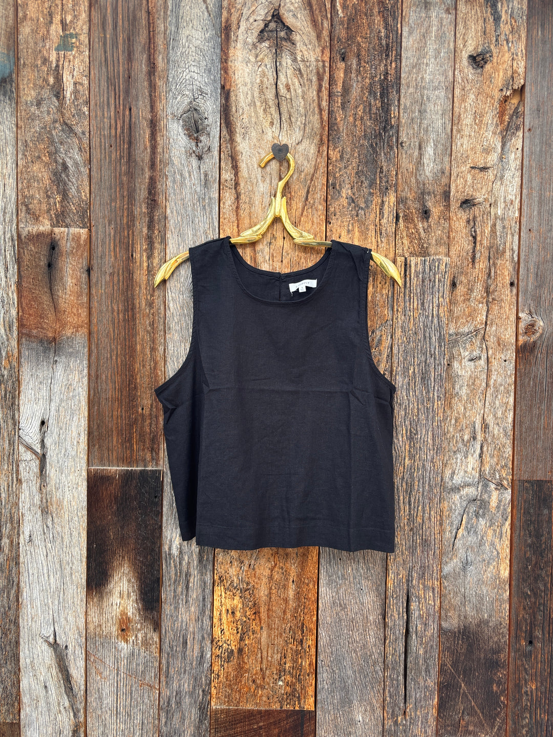 Z Supply Sloane Linen Top - Black