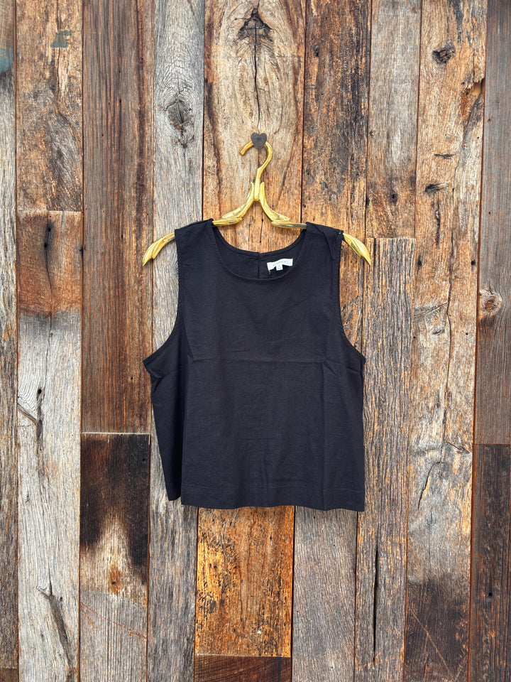 Z Supply Sloane Linen Top - Black